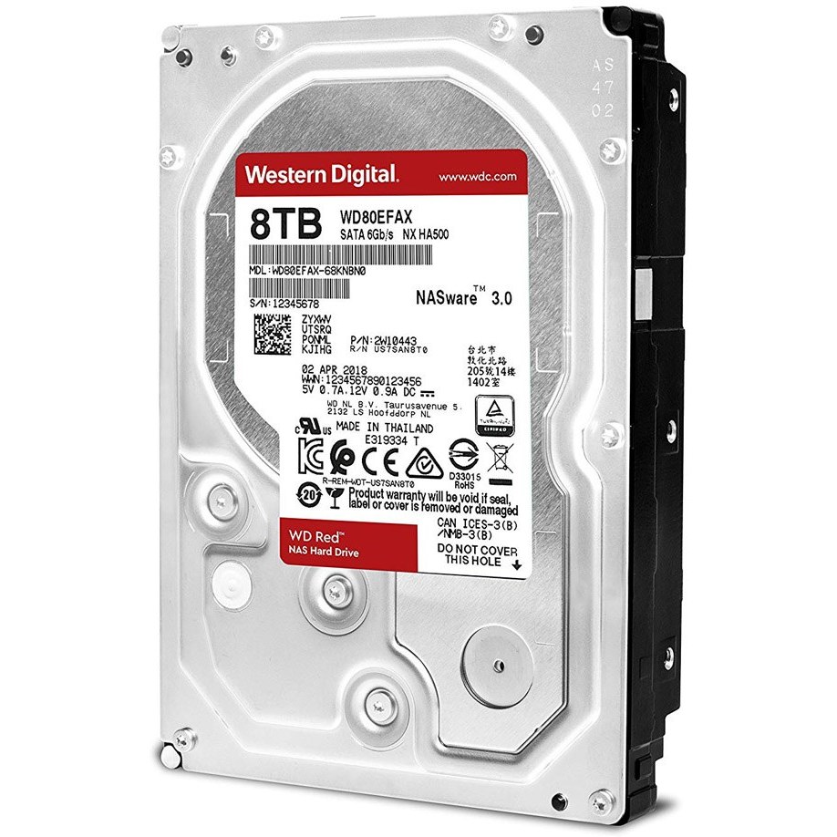 هارددیسک اینترنال وسترن دیجیتال مدل Red Plus WD80EFBX ظرفیت 8 ترابایت