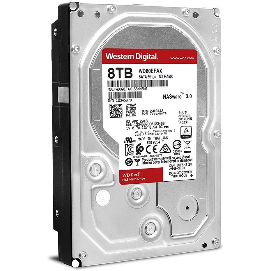 هارددیسک اینترنال وسترن دیجیتال مدل Red Plus WD80EFBX ظرفیت 8 ترابایت